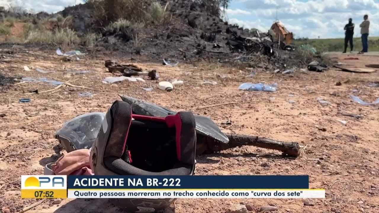 Acidente com retroescavadeira mata quatro pessoas na BR-222, no Pará
