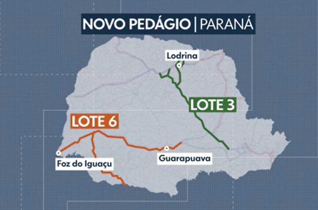 ANTT envia proposta de concessão dos lotes 3 e 6 do pedágio do Paraná ao Tribunal de Contas da União