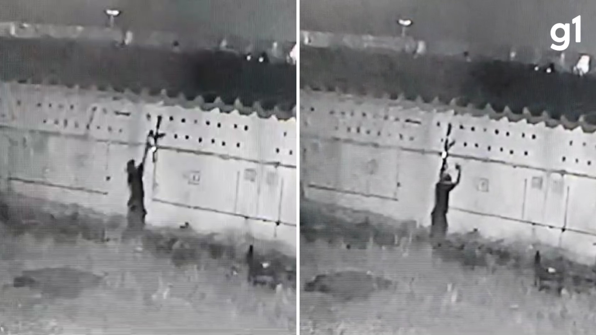 Homem entrega objetos a presos através de buracos na parede de cela no RS; VÍDEO