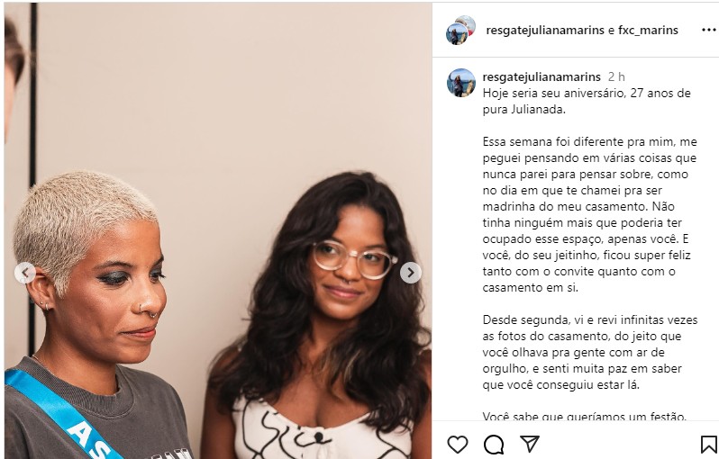 Juliana Marins, morta depois de cair em trilha na Indonésia, ganha post de homenagem no dia do aniversário: 'Te amamos para sempre'