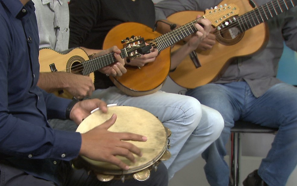 Pagode, samba, cavaco, pandeiro — Foto: TV Globo/Reprodução/Arquivo