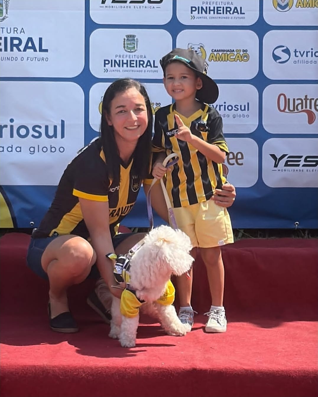'Caminhada do Amicão' reúne famílias e pets pela primeira vez em Pinheiral; veja fotos — Foto: Divulgação/TV Rio Sul