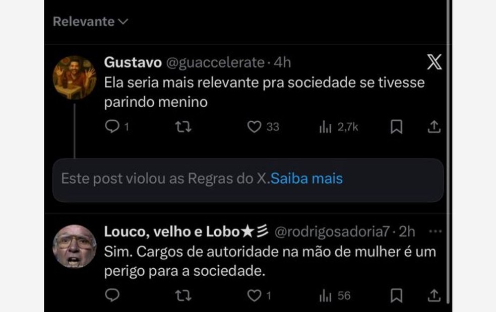 Delegada é alvo de ataques machistas — Foto: Reprodução