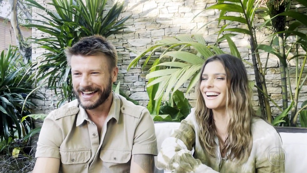 Fernanda Lima e Rodrigo Hilbert — Foto: Fantástico/TV Globo