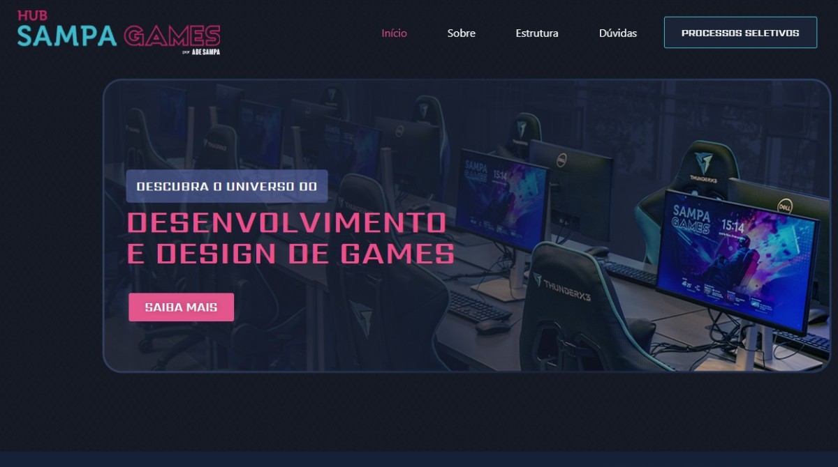 Prefeitura de SP oferece formação gratuita em desenvolvimento de games no Hub Sampa Games