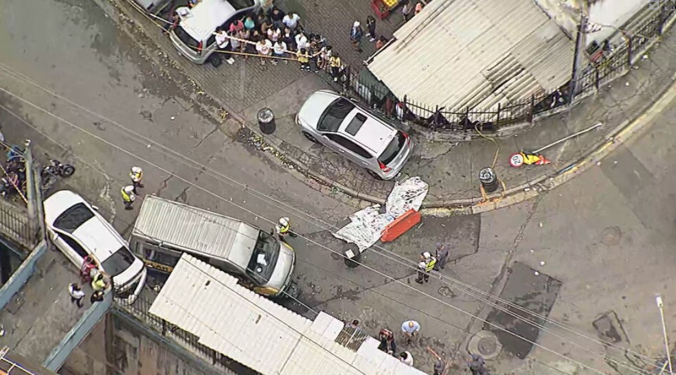 Aluna morreu atropelada a caminho de escola particular no Brooklin — Foto: Reprodução/TV Globo