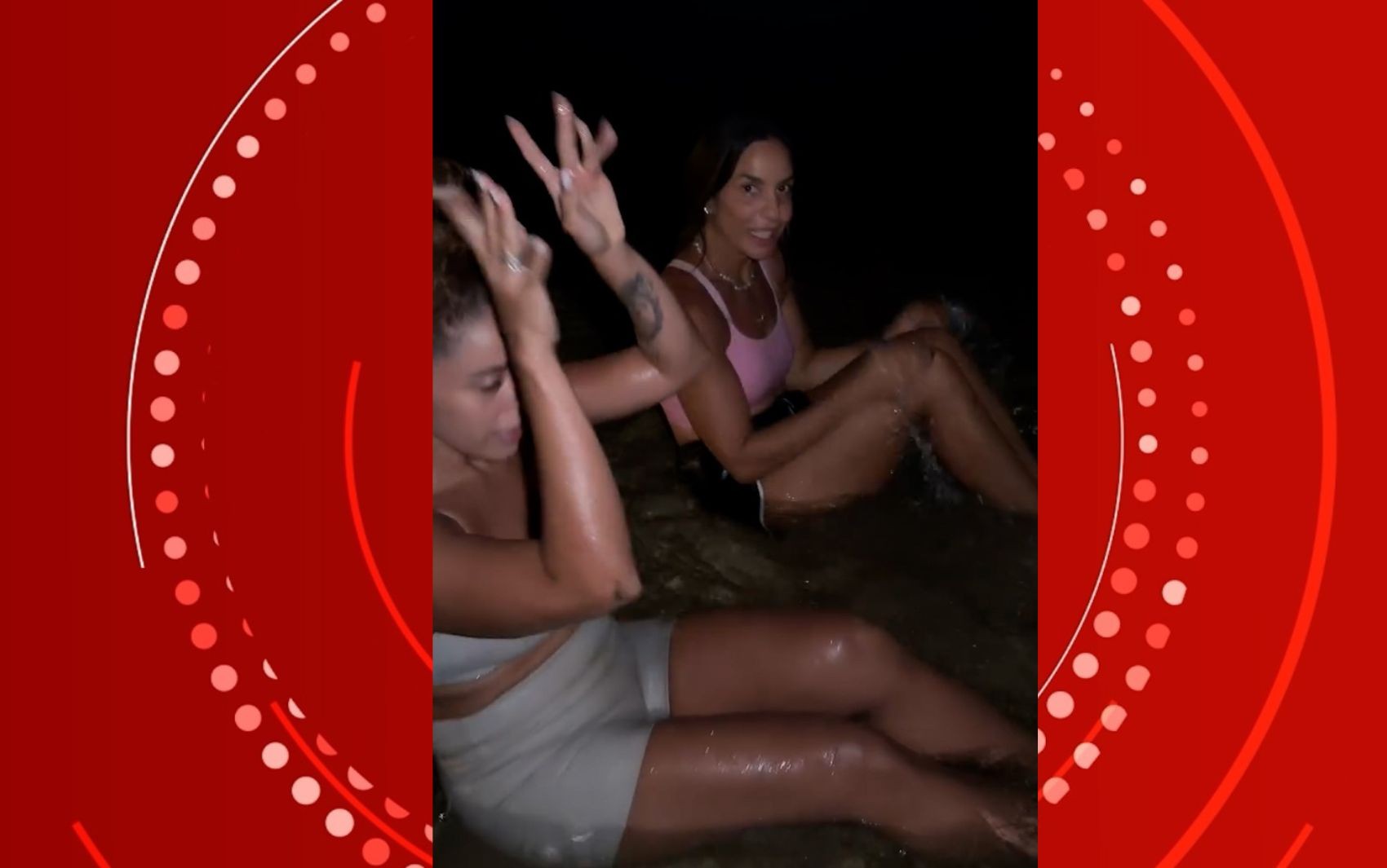 Ivete Sangalo brinca ao tomar banho no Rio São Francisco: 'É noite de lua cheia e as vampiras tão soltas'