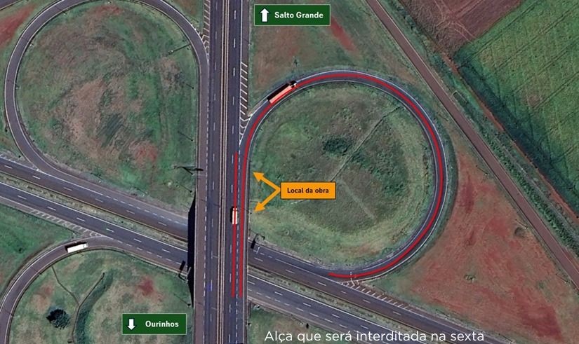 Alças de acesso da Rodovia Raposo Tavares para BR-153 são interditadas para obras em Ourinhos; veja as rotas alternativas