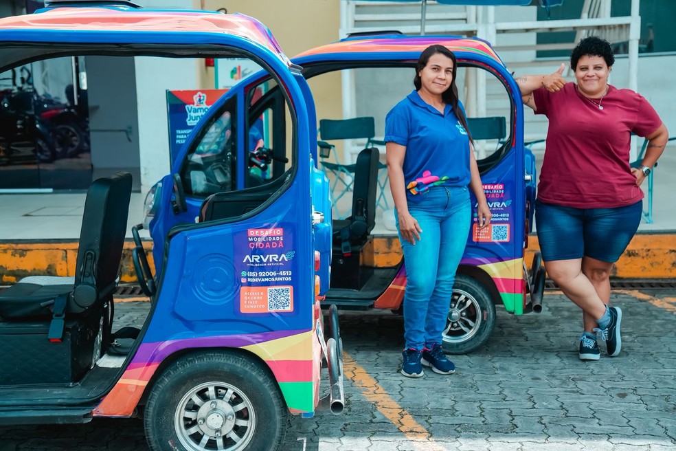 Serviço de tuk-tuks será ampliado para mais bairros da regional 5, em Fortaleza — Foto: Rede Vamos Juntos/Prefeitura de Fortaleza