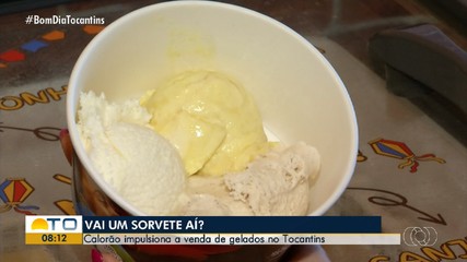 Calorão impulsiona a venda de sobremesas geladas no Tocantins