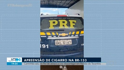 Carga de cigarro do Rio de Janeiro é apreendida na BR-153, próximo a Paraíso