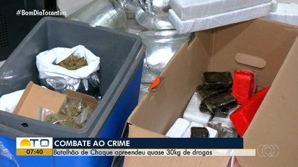 Batalhão de Choque apreende quase 30kg de drogas em residência na 605 Norte