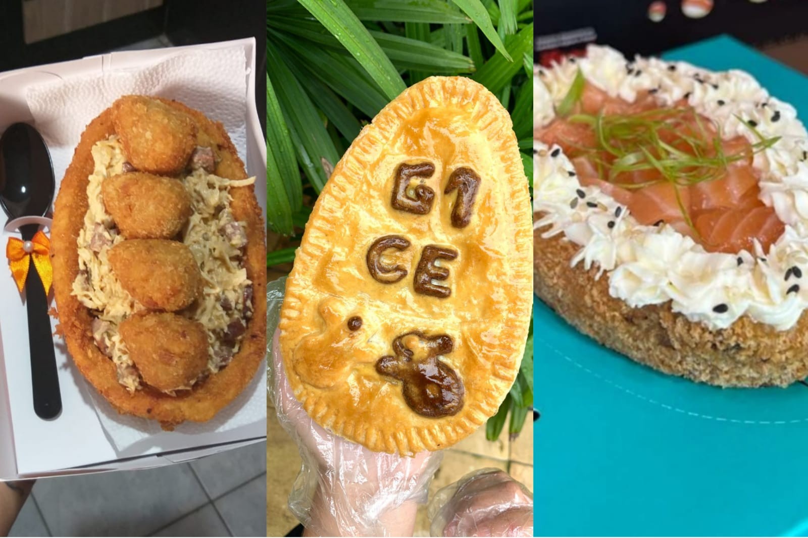 Sushi, empada e coxinha: ovos de Páscoa com sabores diferentes viram moda; envie foto para o g1