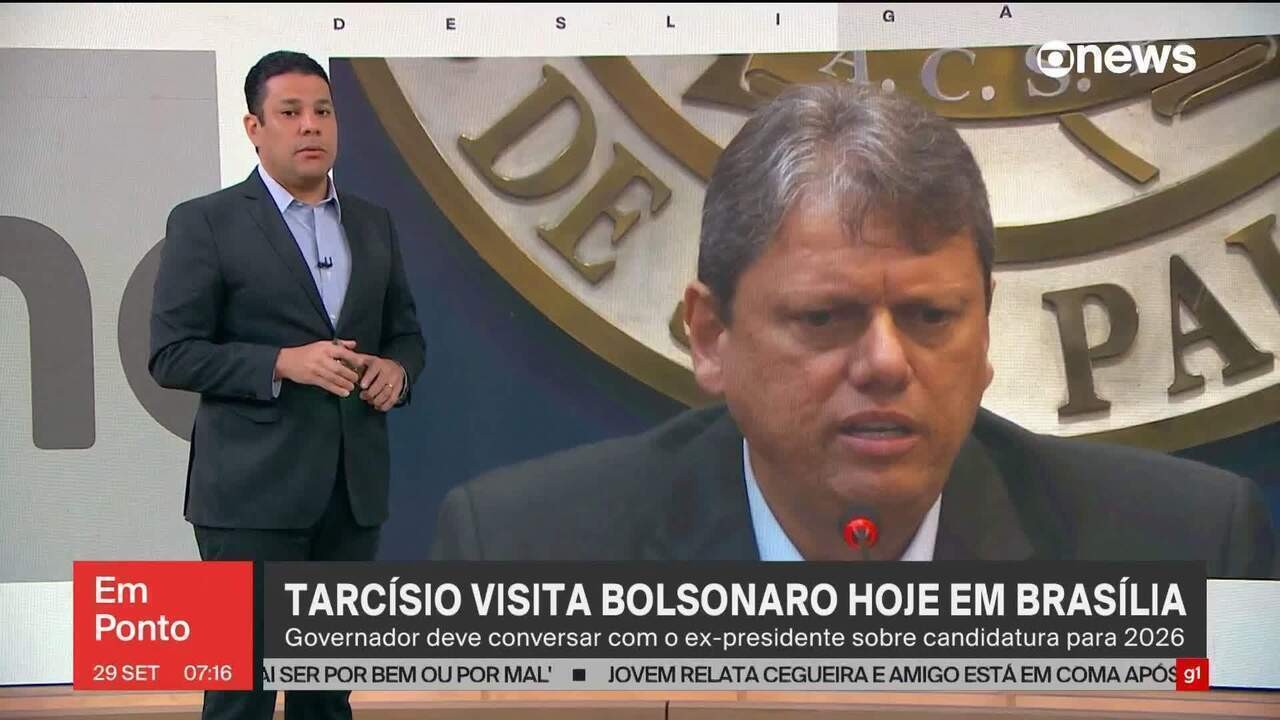 Tarcísio visita Bolsonaro na casa em que o ex-presidente está preso em Brasília