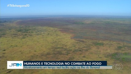 Monitoramento em tempo real facilita ação na Ilha do Bananal no combate a incêndios