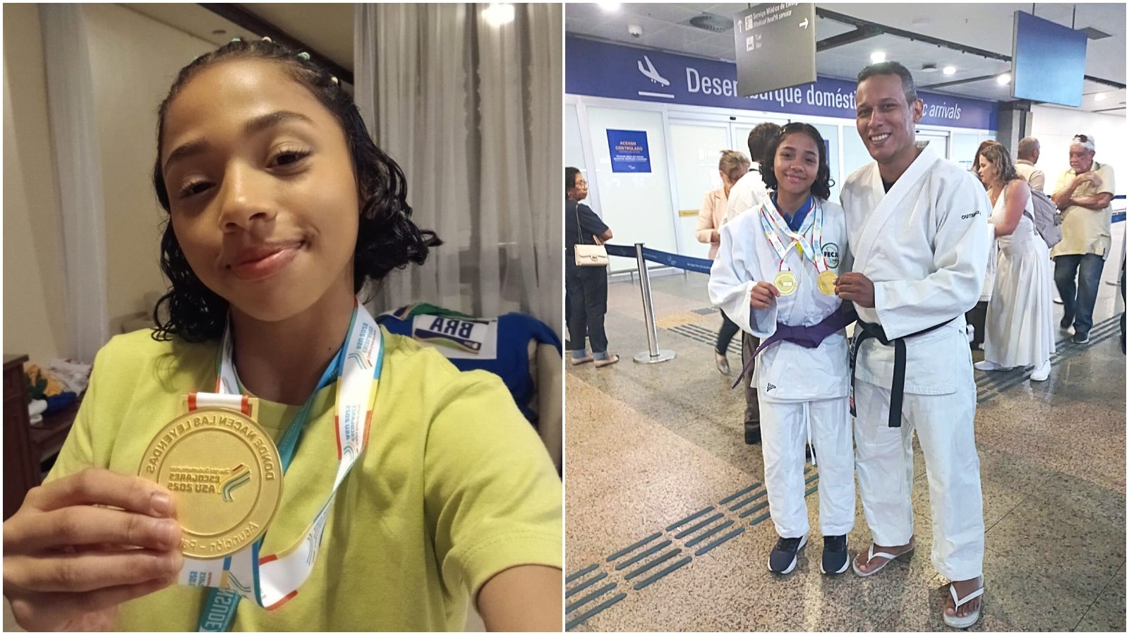 Atleta cearense de 14 anos ganha medalha de ouro em competição internacional de Judô