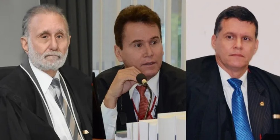 Abraham Lincoln da Cunha Ramos, Wolfram da Cunha Ramos e M�rcio Murilo da Cunha Ramos: tr�s irm�os, filhos de um ex-desembargador � Foto: TJPB/Reprodu��o