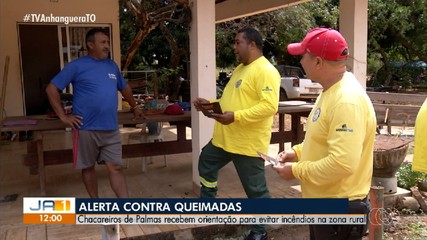 Carroceiros de Palmas recebem orientação para evitar incêndios na zona rural