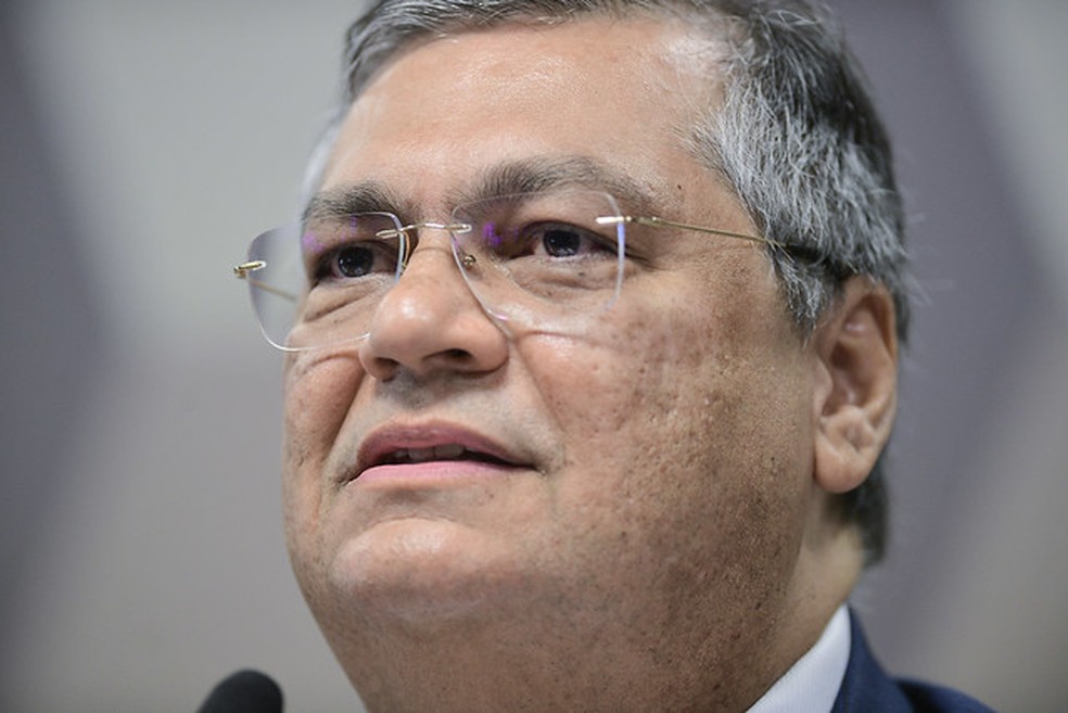 Flávio Dino durante sabatina no Senado — Foto: Pedro França/Agência Senado