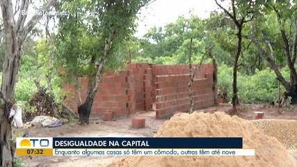 Déficit habitacional em Palmas: desigualdade entre quem tem um cômodo e quem tem até nove