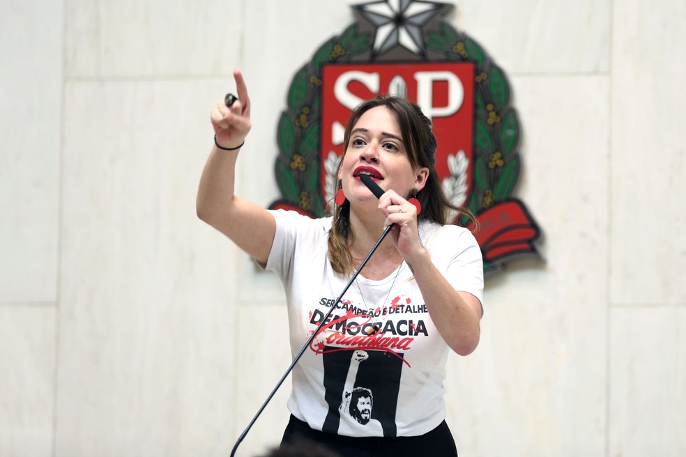 A deputada estadual Isa Penna, que deixa o PSOL rumo ao PCdoB.  — Foto: Secom/Alesp