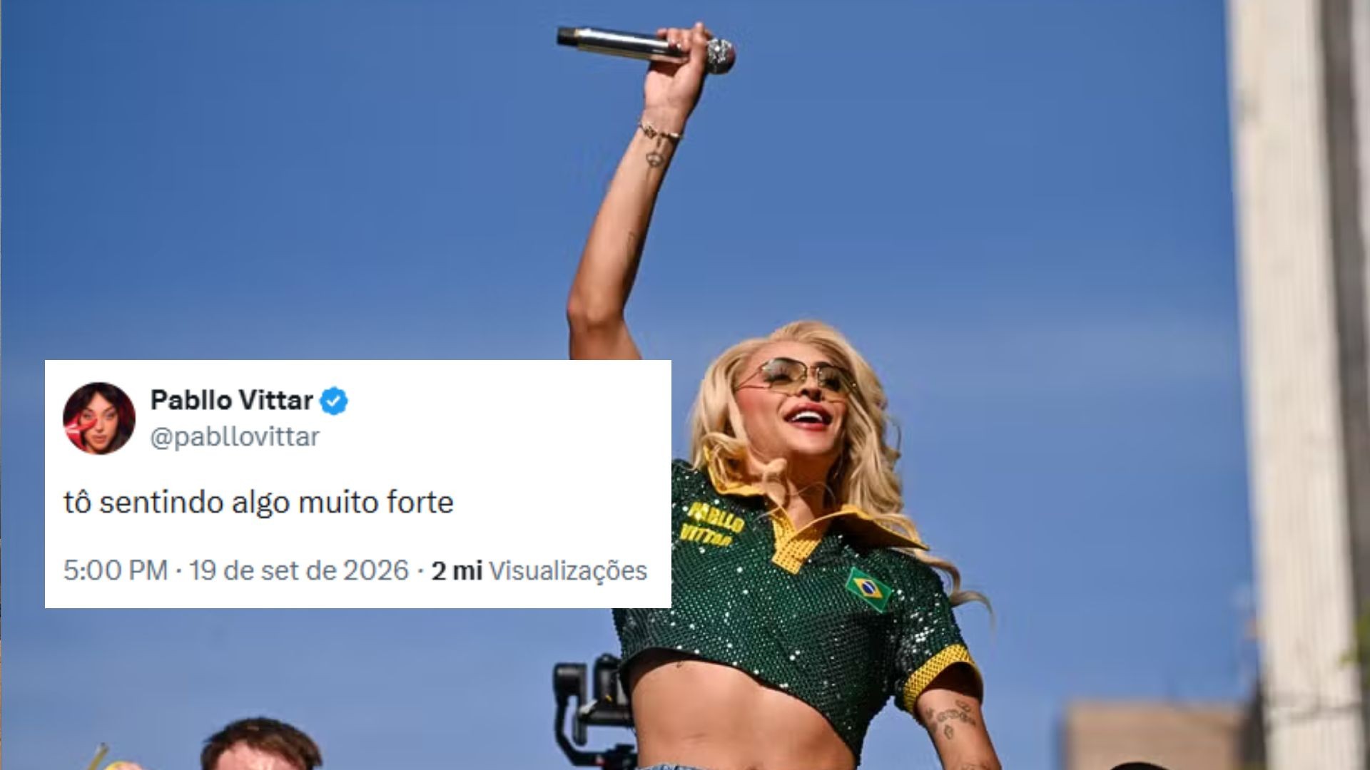 Pabllo Vittar vai passar mal hoje às 17h? Cantora entra na brincadeira e diz que está 'sentindo algo'; entenda o meme