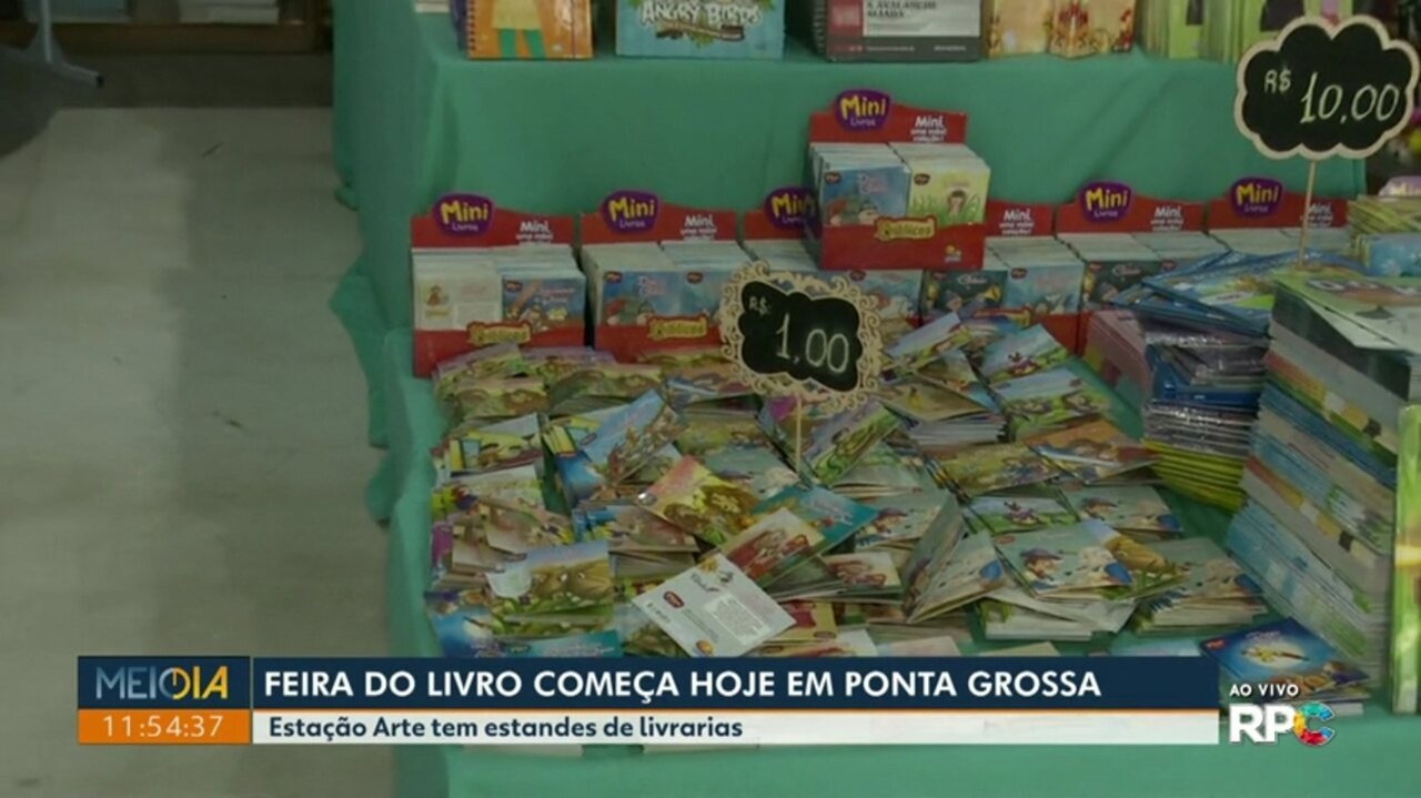 Feira do Livro vai até 15 de setembro em Ponta Grossa; veja os horários ...