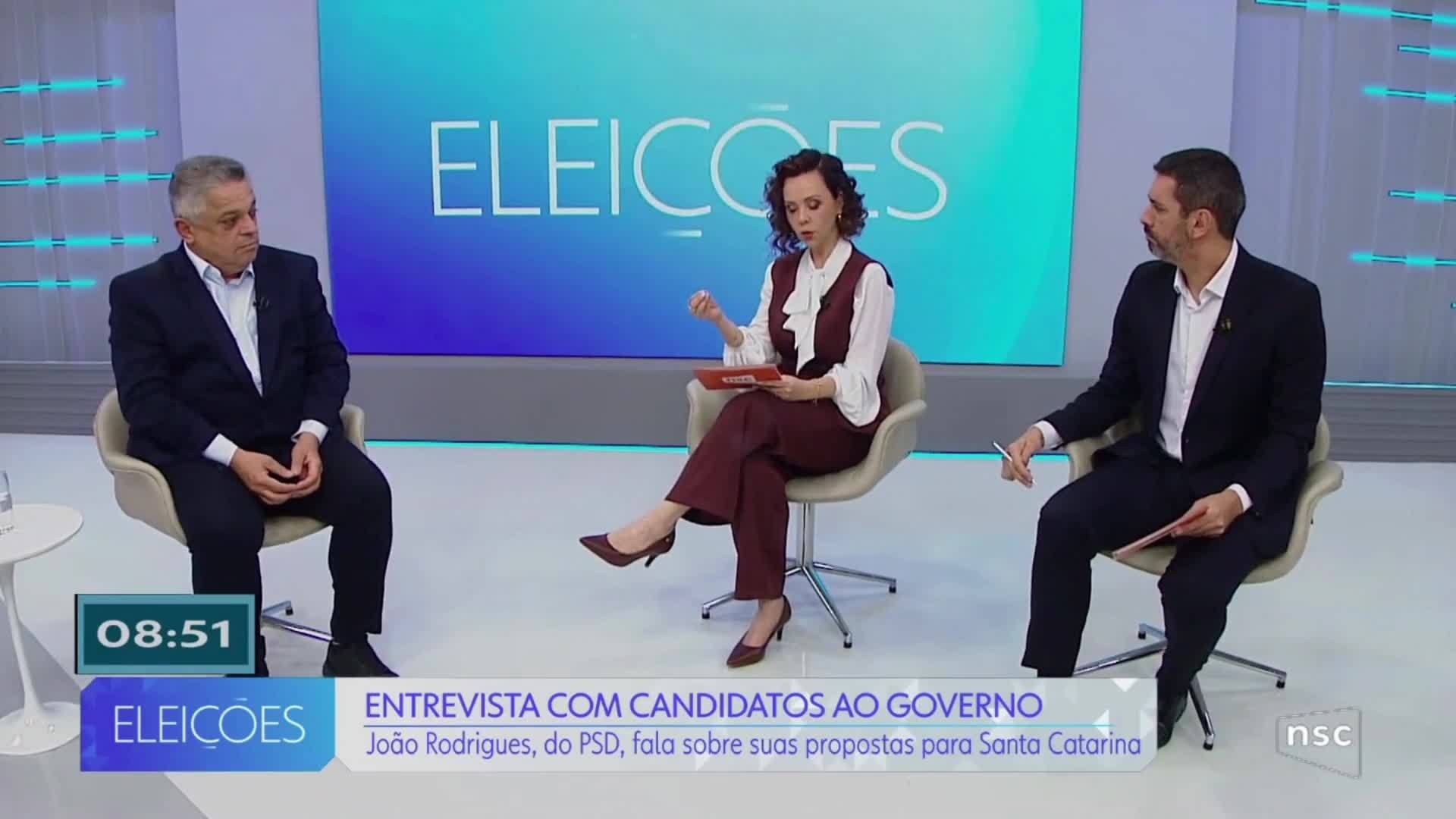 João Rodrigues (PSD) é entrevistado no Jornal do Almoço; VEJA TRECHOS