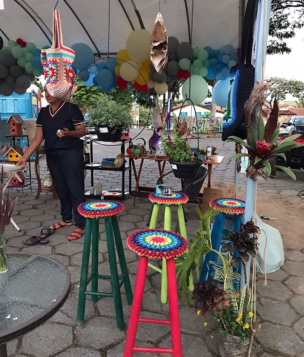 Santa Feira no distrito de Santo Hilário, em Pimenta, MG — Foto: João Bruno Nogueira Campos/Arquivo pessoal