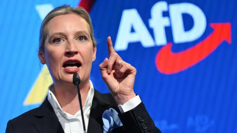 Alice Weidel, líder do AfD. — Foto: Getty Images via BBC