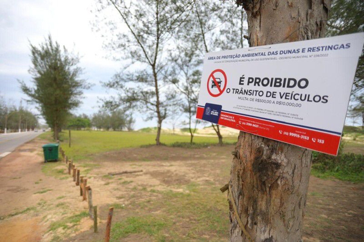 São João da Barra reforça proibição de veículos na faixa de areia