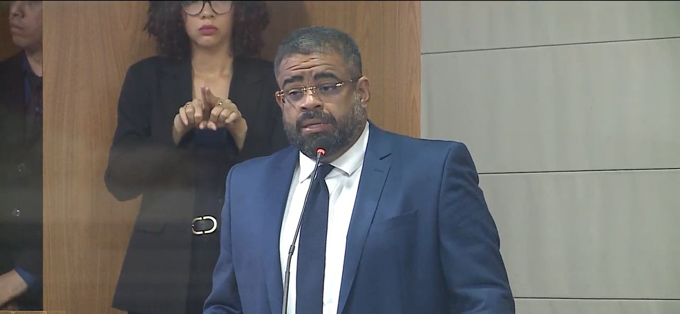 Presidente da Câmara Municipal de São Luís, Paulo Victor (PCdoB). — Foto: Reprodução/TV Mirante
