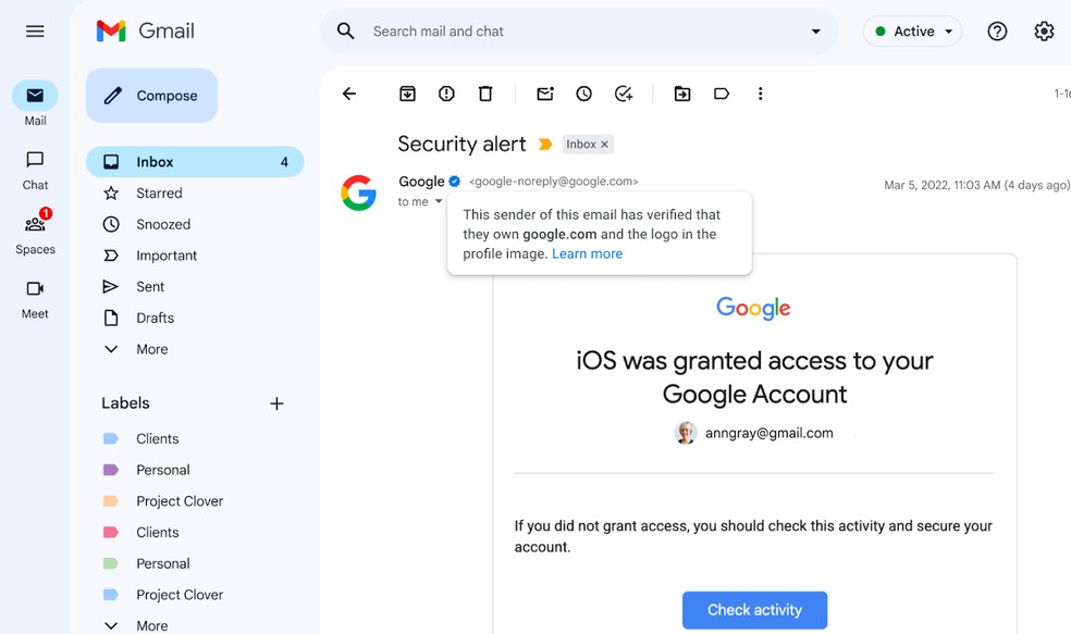 Gmail segue Twitter e terá selo de verificação para e-mails autenticados