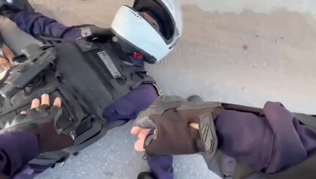 Guarda municipal filma momento em que colega sofre acidente na Grande Natal