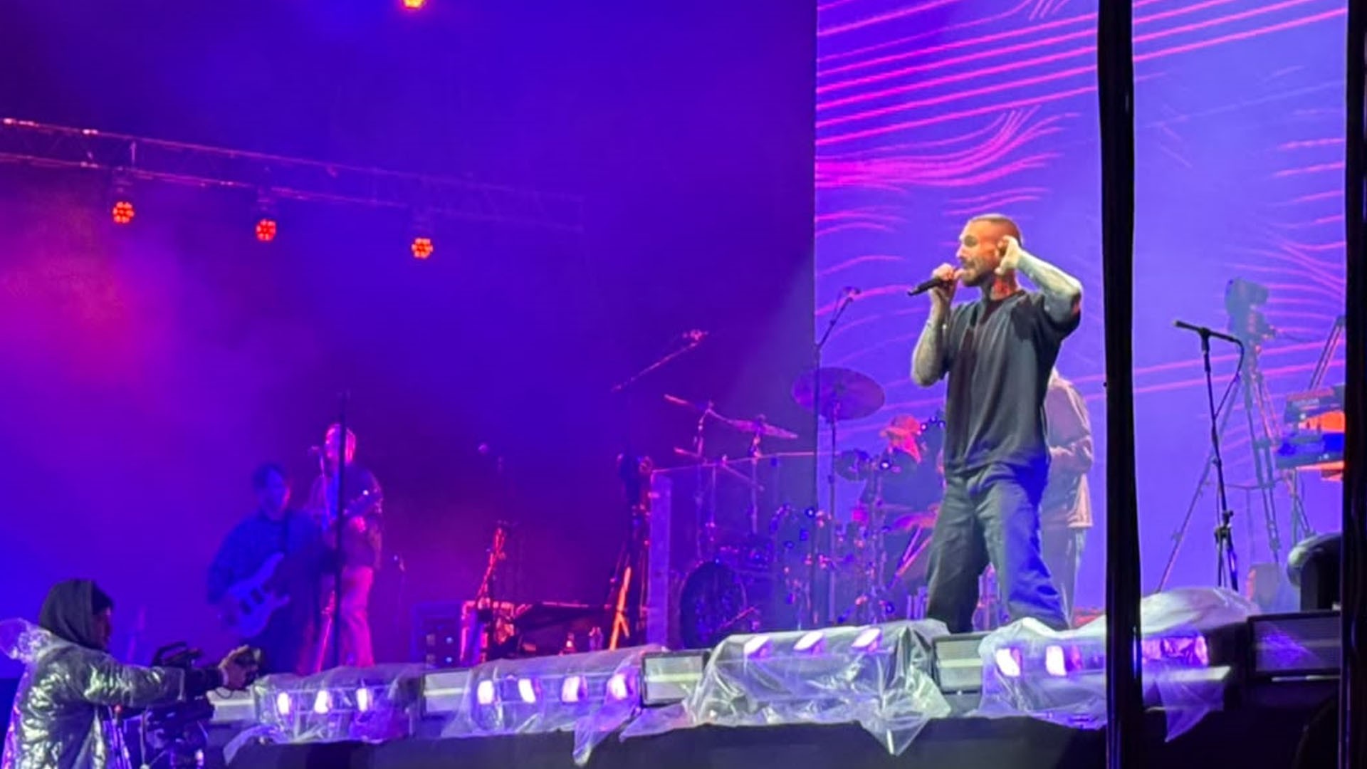 Maroon 5 abre tunê brasileira com show inédito no interior de SP ao som de ‘Harder to Breathe’