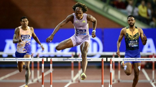 Alison dos Santos vence etapa em Bruxelas e é tri da Diamond League