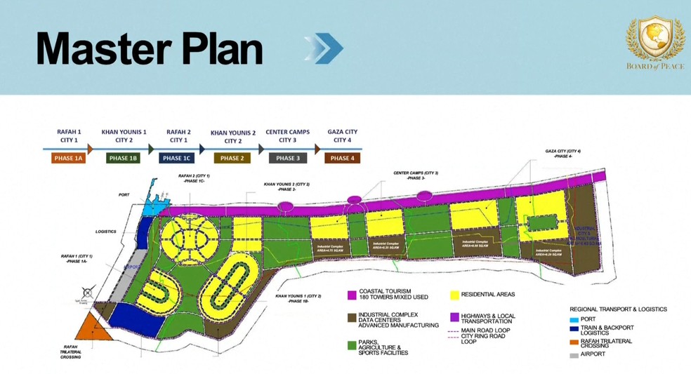 Mapa dividindo a Faixa de Gaza por áreas — Foto: REUTERS