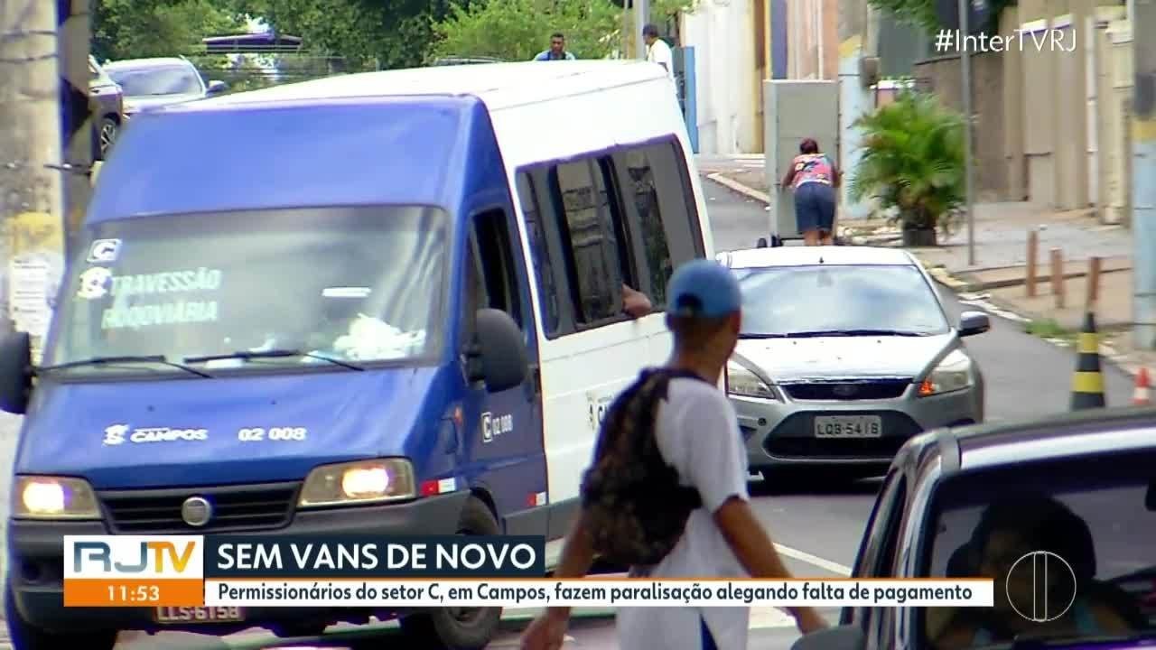 Permissionácrios de Vans do Setor C Paralisam Atividades em Campos Dos Goytacazes | Norte Fluminense