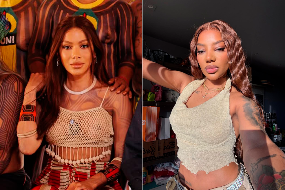 Anitta e Ludmilla: comentários sobre semelhanças estéticas entre as duas reacendem debate sobre a estética replicada. — Foto: Reprodução/Instagram