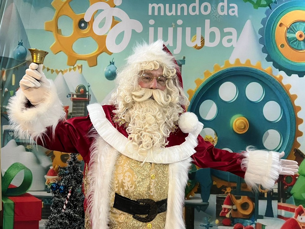 Shopping Giga Mall abre a temporada natalina com a chegada do Papai Noel — Foto: Divulgação