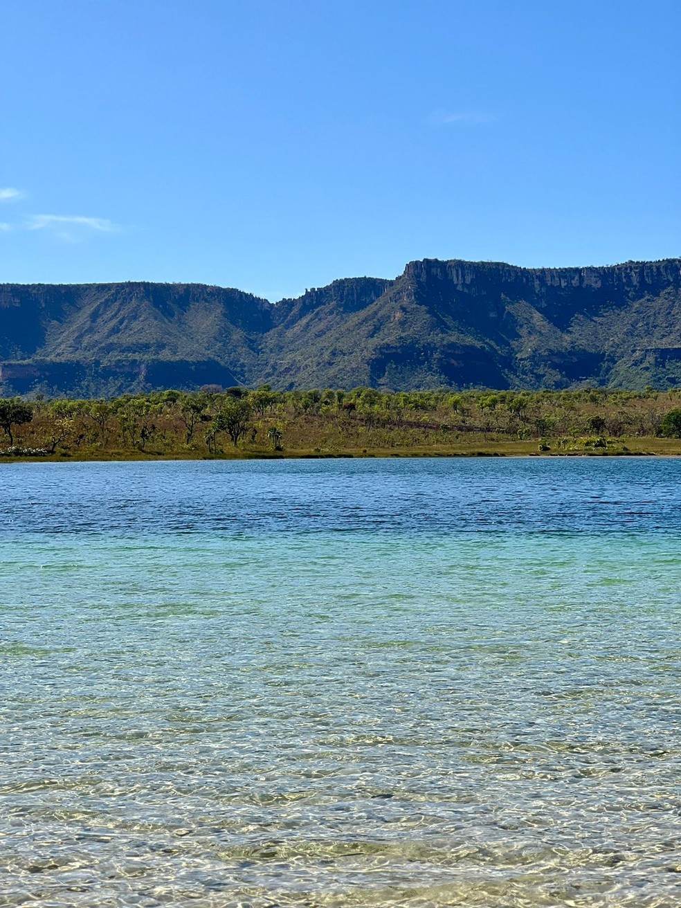 Lagoa da Serra é um dos atrativos do Parque Estadual do Jalapão — Foto: Kaliton Mota/TV Anhanguera