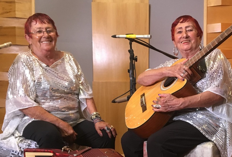 Com mais de 60 anos de carreira, Beth & Betinha foi a primeira dupla musical feminina de MS — Foto: Reprodução