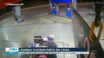 Suspeito aproveita cochilo de funcionário para furtar posto de combustíveis em Palmas