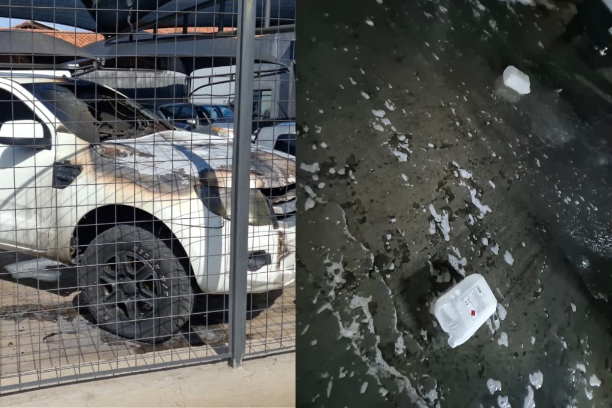 Produtor rural vai buscar caminhonete nova e encontra veículo de R$ 150 mil destruído por incêndio em MS