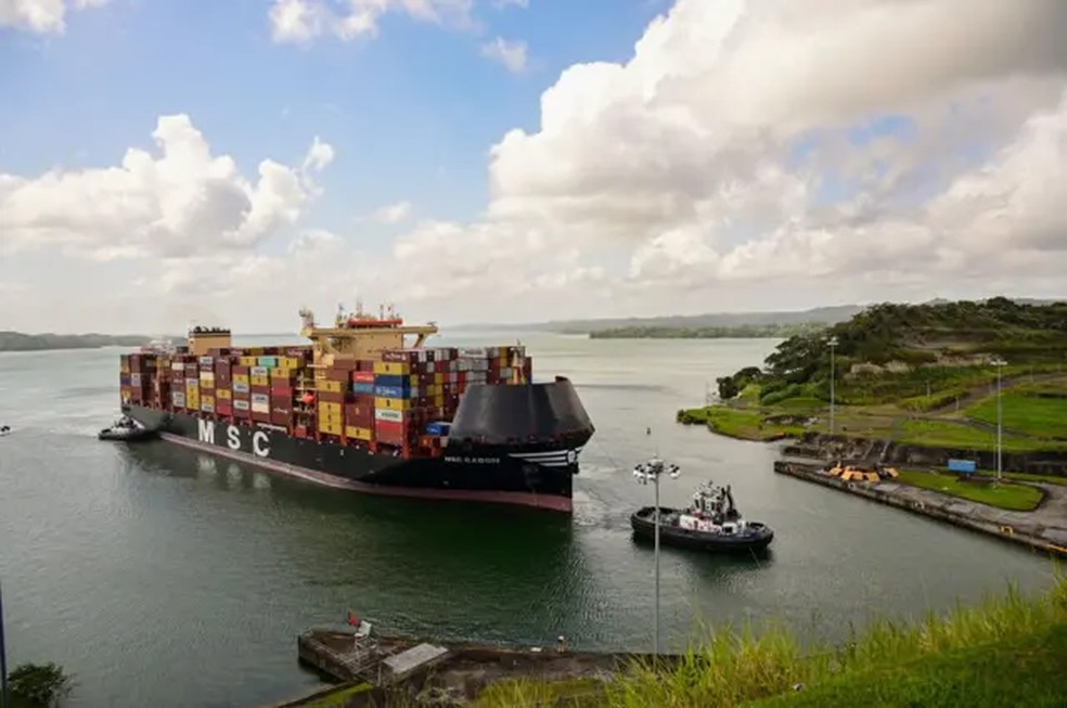 O Canal do Panamá revolucionou o comércio mundial. — Foto: Getty Images via BBC