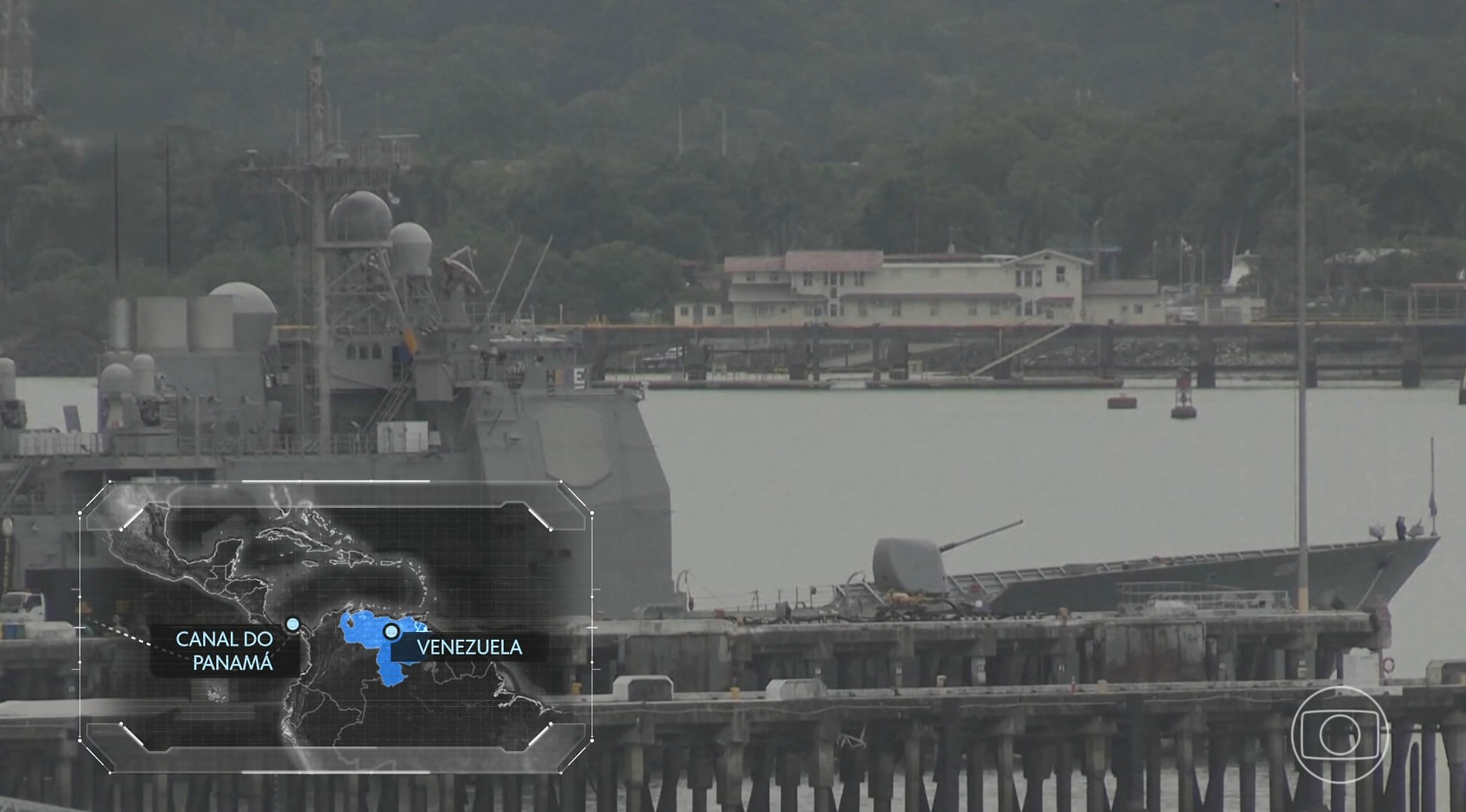 Em meio a tensão, novo navio de guerra dos Estados Unidos atraca próximo à Venezuela