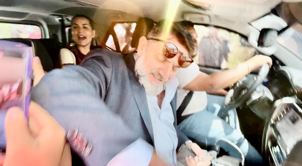 Deolane na saída do presídio de Buíque — Foto: Joab Alves