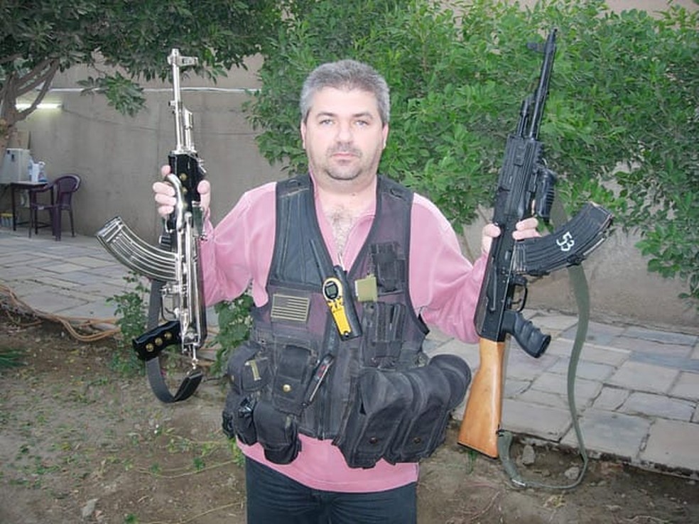 O empresário Maurício Junot de Maria, sócio da Combat Armor Defense, no Brasil — Foto: Reprodução
