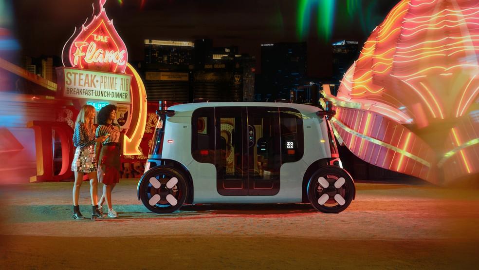 Carro autônomo da Amazon. — Foto: Reprodução/Amazon