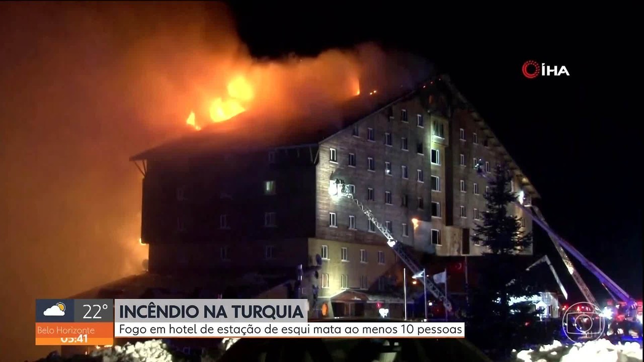 Incêndio em hotel de estação de esqui mata 10 pessoas e fere mais de 30 na Turquia
